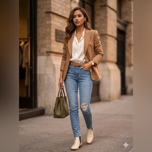 Levi's 711 Skinny Jeans 28 Distressed Blue Mid Rise Stretch Denim Sculpting Fit